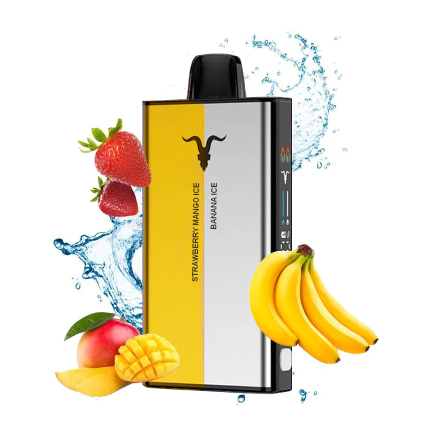 Pod descartable Ignite V400 40000 puffs Mix Strawberry Mango Ice / Banana Ice
