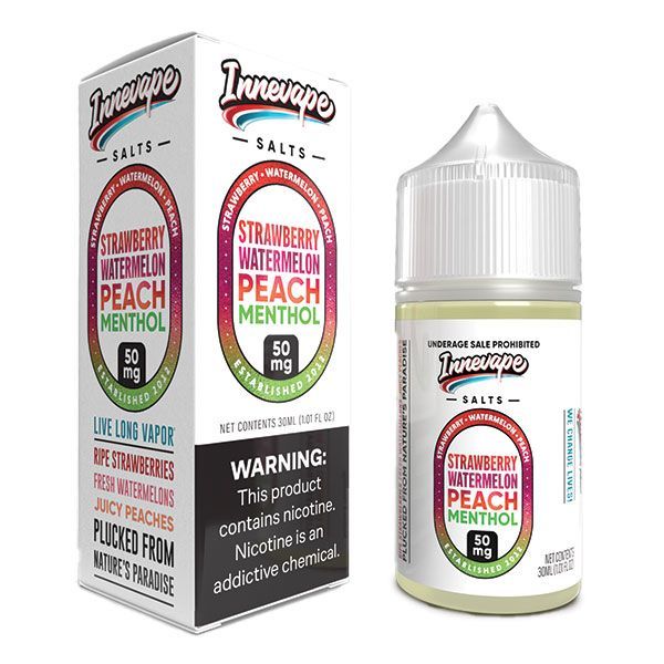 Líquido Heisenberg Salt Nic Strawberry Watermelon Peach Menthol 30ml - Tienda Vapor