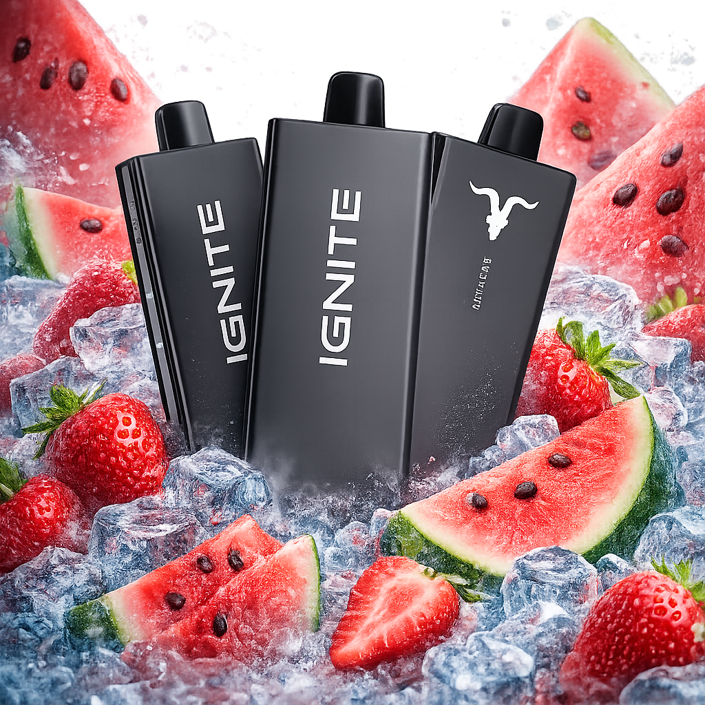 Pod descartable Ignite V55 Ultra Thin 5500 Puffs Strawberry Watermelon - Tienda Vapor