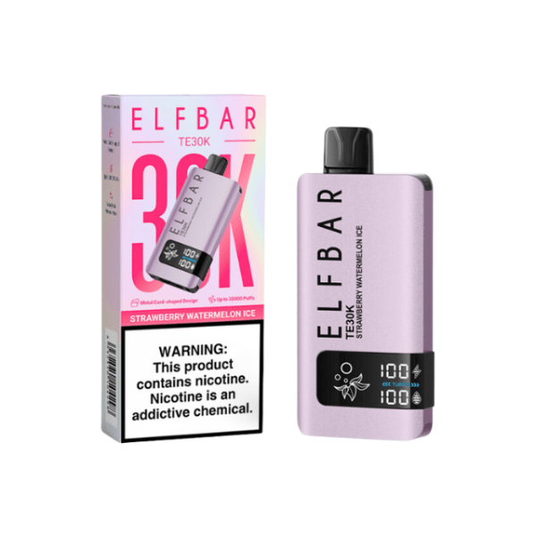 Pod descartable ElfBar TE30000 puffs Strawberry Watermelon Ice - Tienda Vapor
