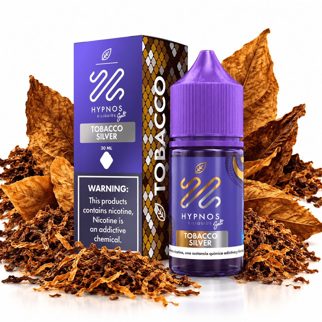 Líquido Hypnos Salt Nic Tobacco Silver 30ml - Tienda Vapor