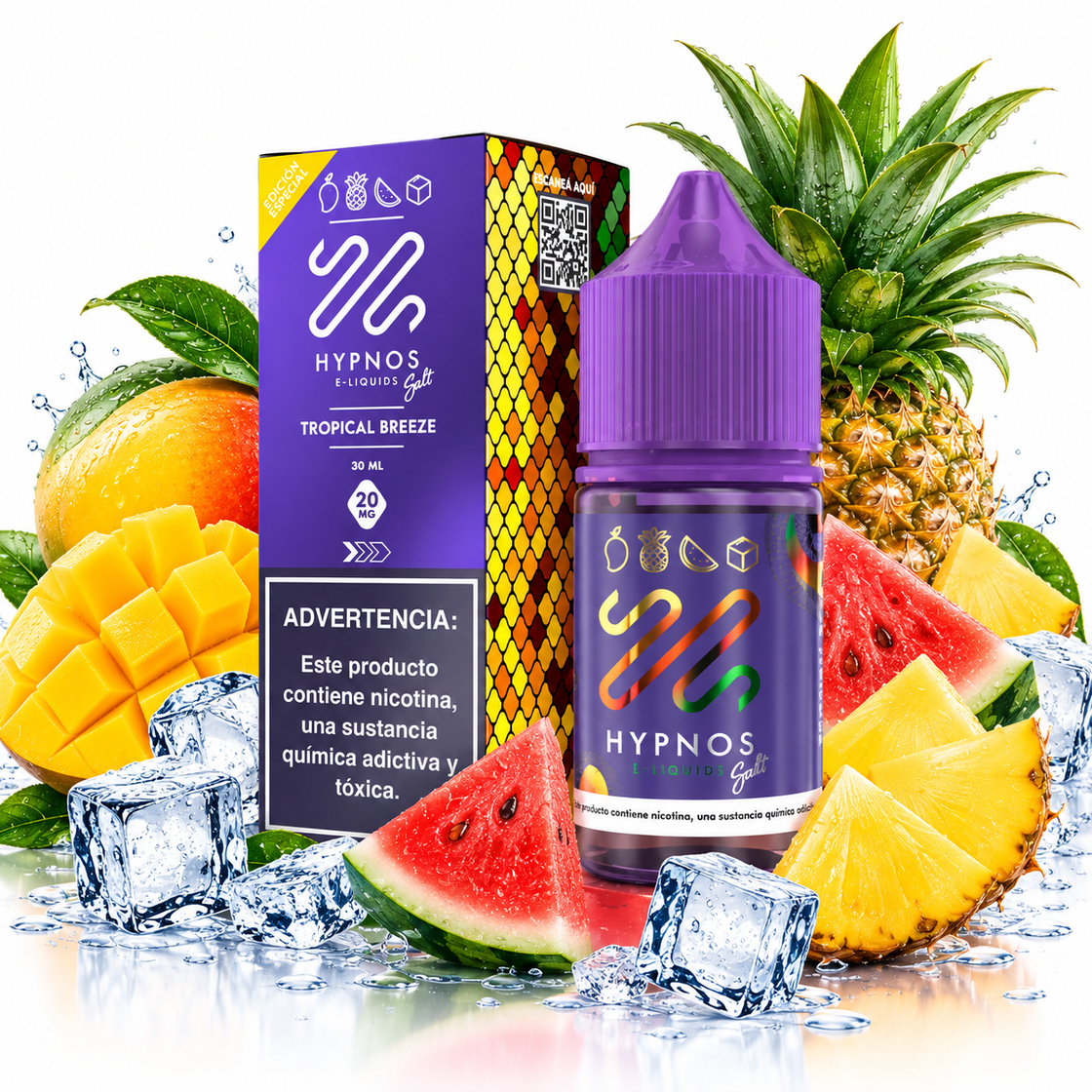 Líquido Hypnos Salt Nic Tropical Breeze 30ml - Tienda Vapor