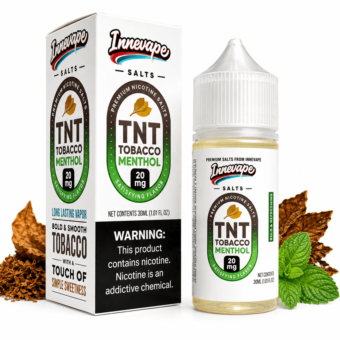 Líquido Heisenberg Salt Nic TNT Tabaco Menthol 30ml - Tienda Vapor