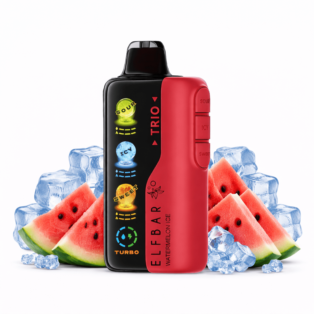 Pod descartable ElfBar TRIO 40000 Puffs Watermelon Ice - Tienda Vapor