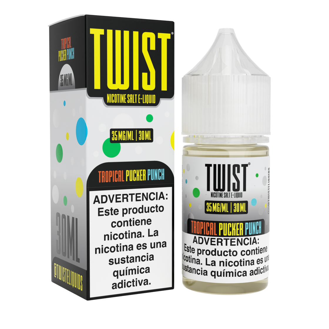 Liquido Twist Salt Nic Iced Tropical Pucker Punch 30ml - Tienda Vapor