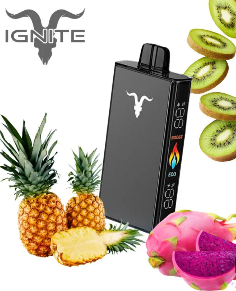 Pod descartable Ignite V300 30000 puffs Pineapple Kiwi Dragon Fruit - Tienda Vapor