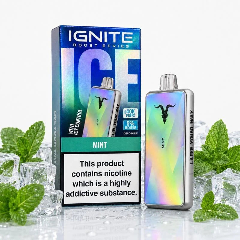 Pod descartable Ignite V400 Boost Series Ice Mint 40000 puffs