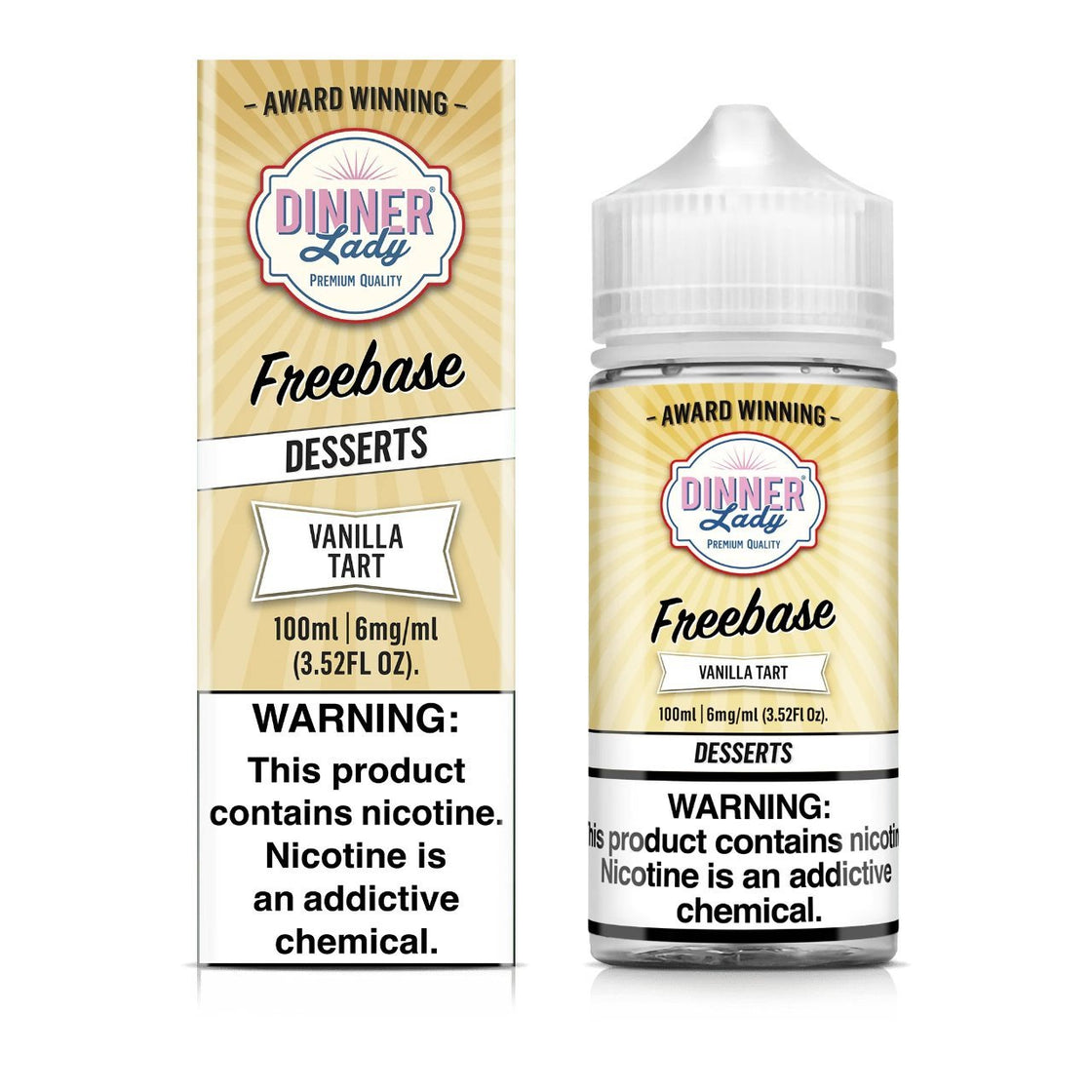 Líquido Dinner Lady Vainilla Tart 100ml E-Juice - Tienda Vapor