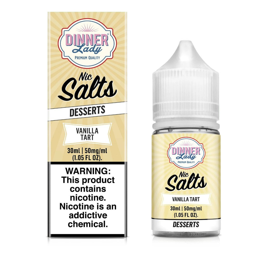 Líquido Dinner Lady Salt Nic Vainilla Tart 30ml E-Juice - Tienda Vapor
