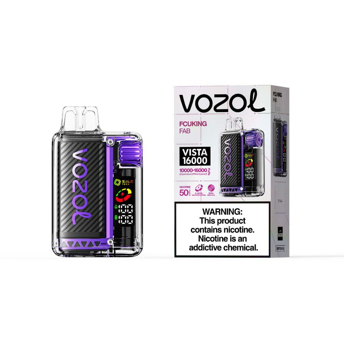 Pod descartable Vozol Vista Fcuking Fab 16000 puffs - Tienda Vapor