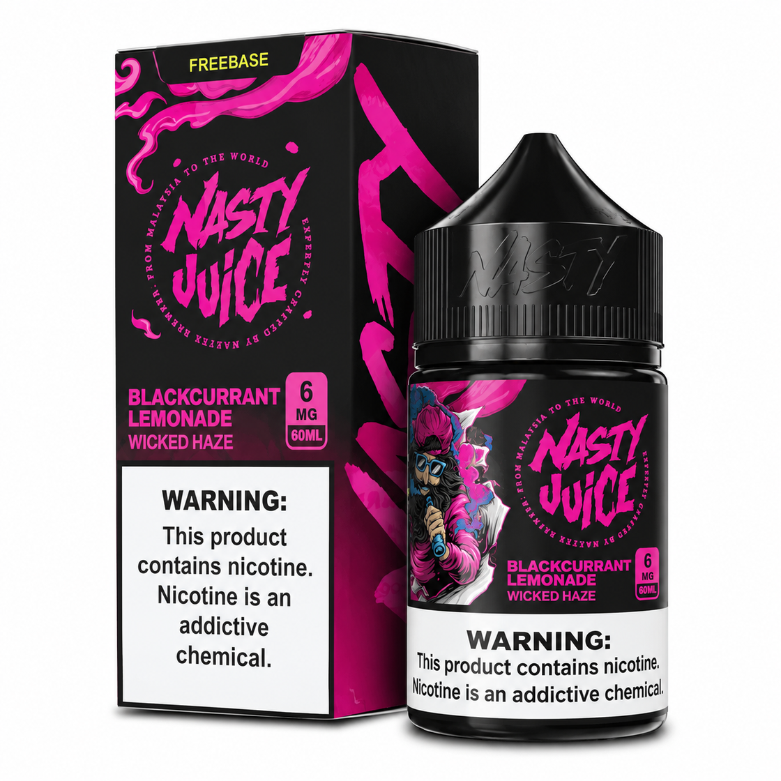 Líquido Nasty Juice Blackcurrant Lemonade Wicked Haze 60ml