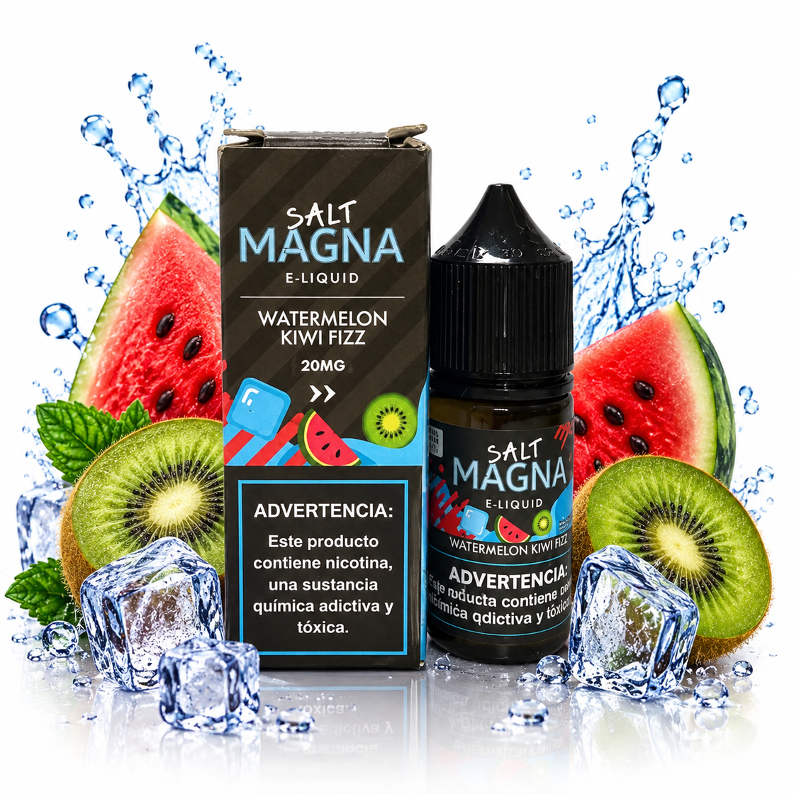 Líquido Magna Salt Nic Watermelon Kiwi Fizz 30ml - Tienda Vapor
