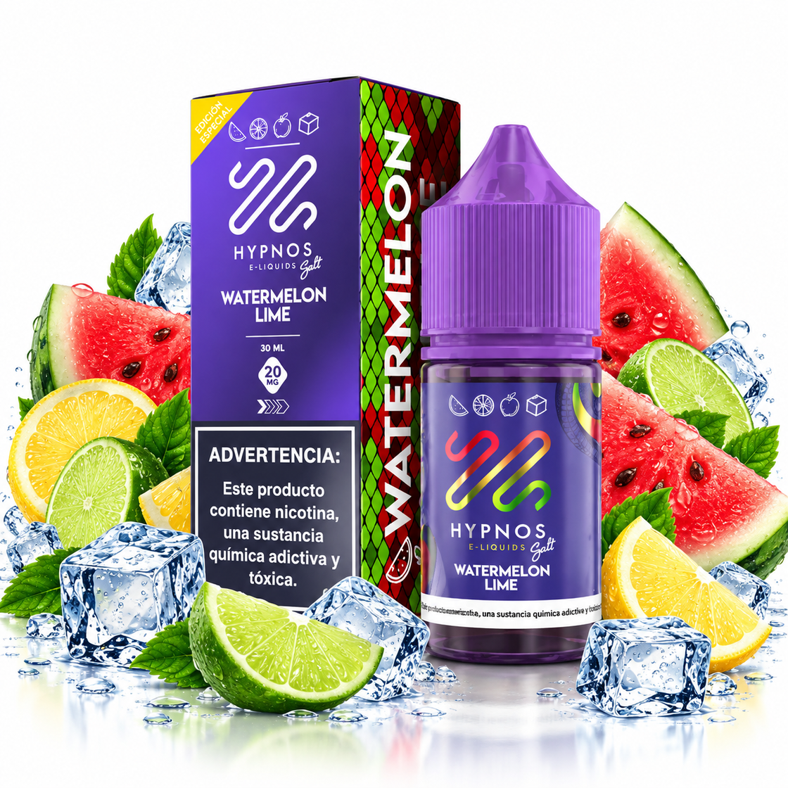 Líquido Hypnos Salt Nic Watermelon Lime 30ml - Tienda Vapor