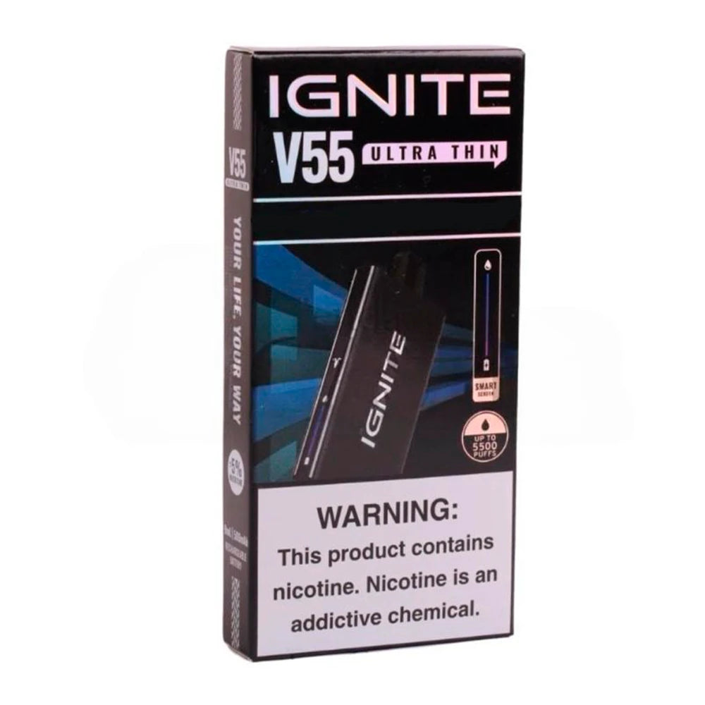 Pod descartable Ignite V55 Ultra Thin 5500 Puffs Aloe Grape