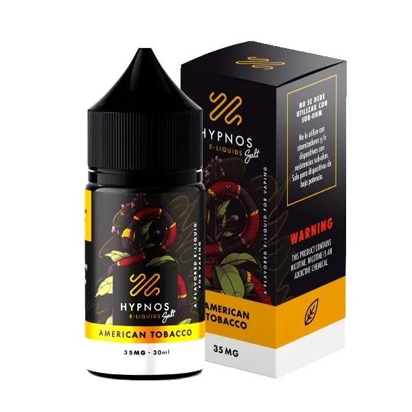 Líquido Hypnos Salt Nic American Tabaco 30ml - Tienda Vapor