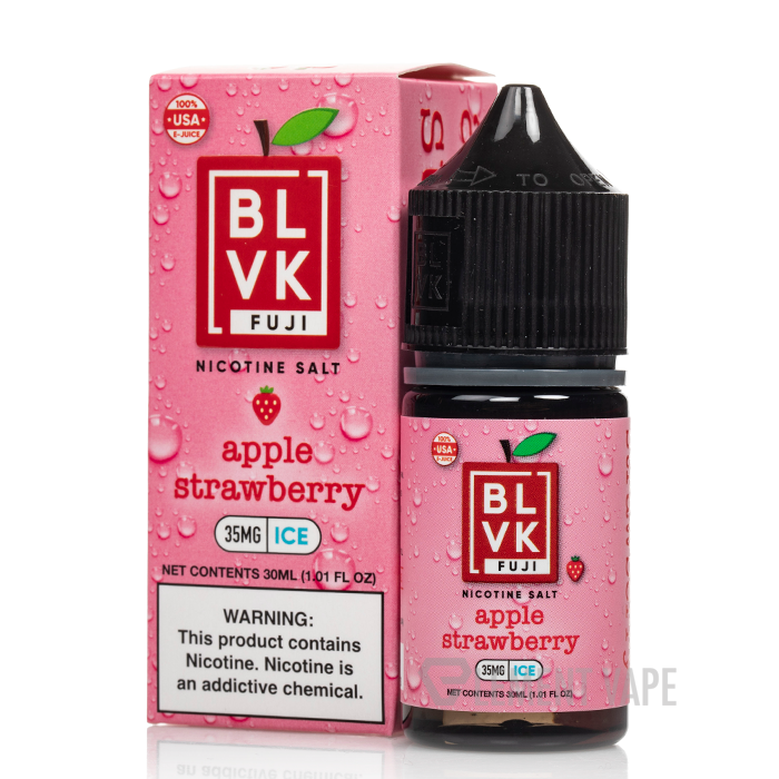 Líquido BLVK Salt Nic Fuji Apple Strawberry 30ml - Tienda Vapor