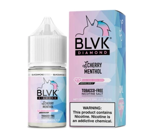 Líquido BLVK Salt Nic Diamond Cherry Menthol 30ml - Tienda Vapor