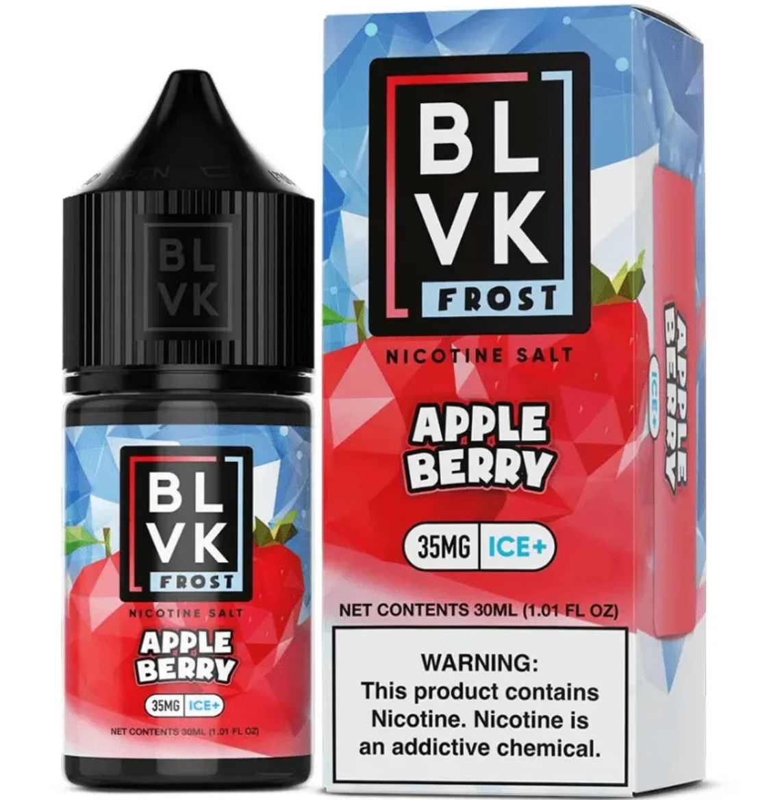 Líquido BLVK Salt Nic Frost Apple Berry Ice 30ml - Tienda Vapor