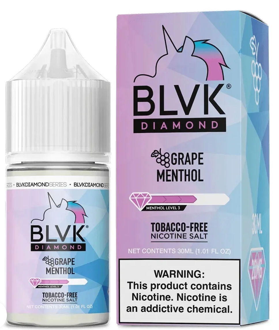 Líquido BLVK Salt Nic Diamond Grape Menthol 30ml - Tienda Vapor