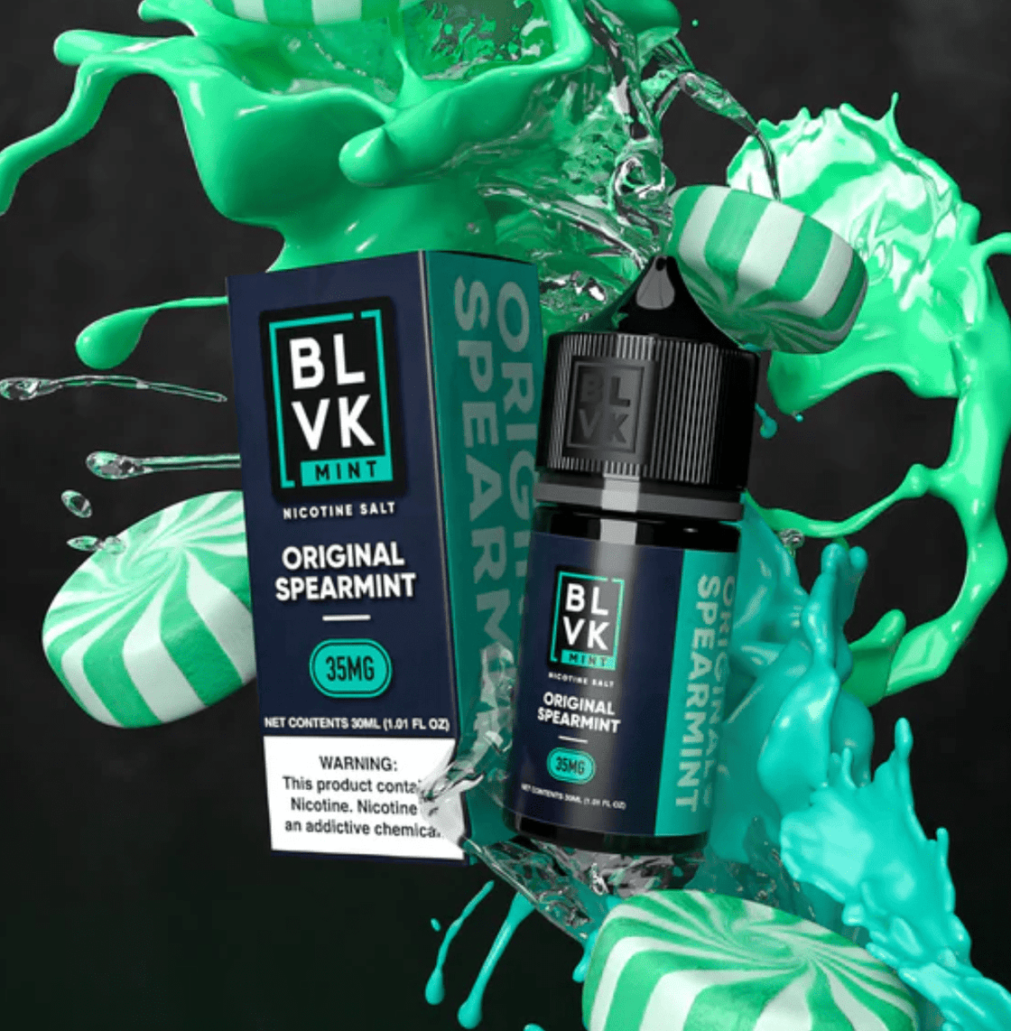Líquido BLVK Salt Nic Mint Original Spearmint 30ml - Tienda Vapor