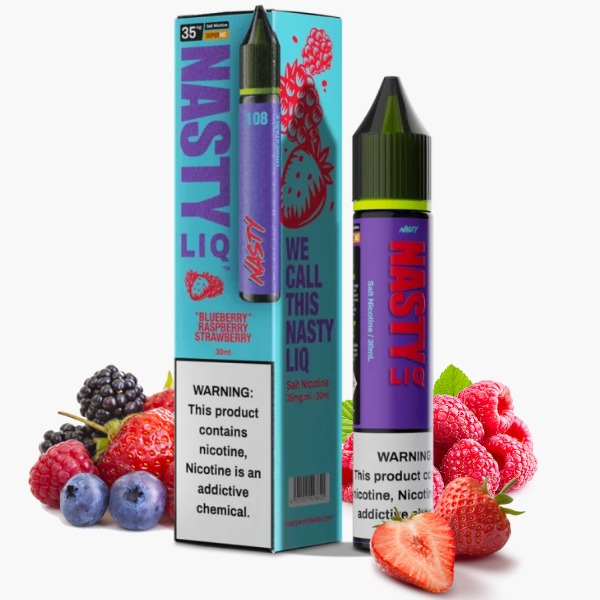 Liquido Nasty Salt Nic New Blueberry Raspberry Strawberry 30ml - Tienda Vapor
