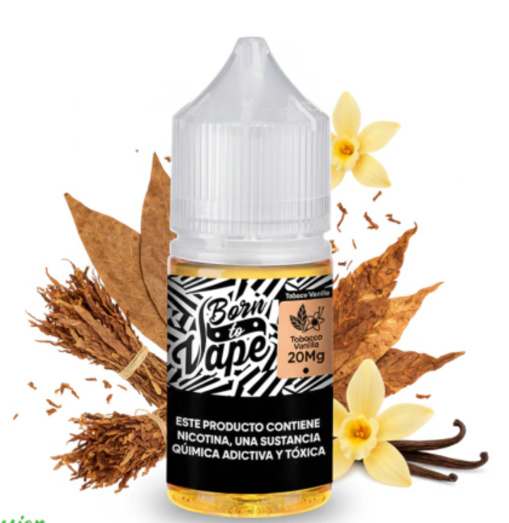 Líquido BTV Born to Vape Salt Nic Tobacco Vainilla 30 ml - Tienda Vapor