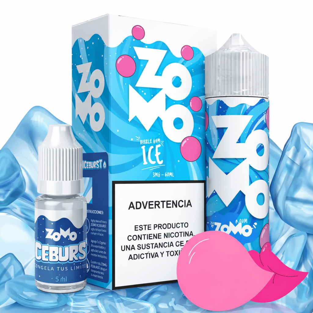 Líquido Zomo Bubble Gum Ice 60ml - Tienda Vapor
