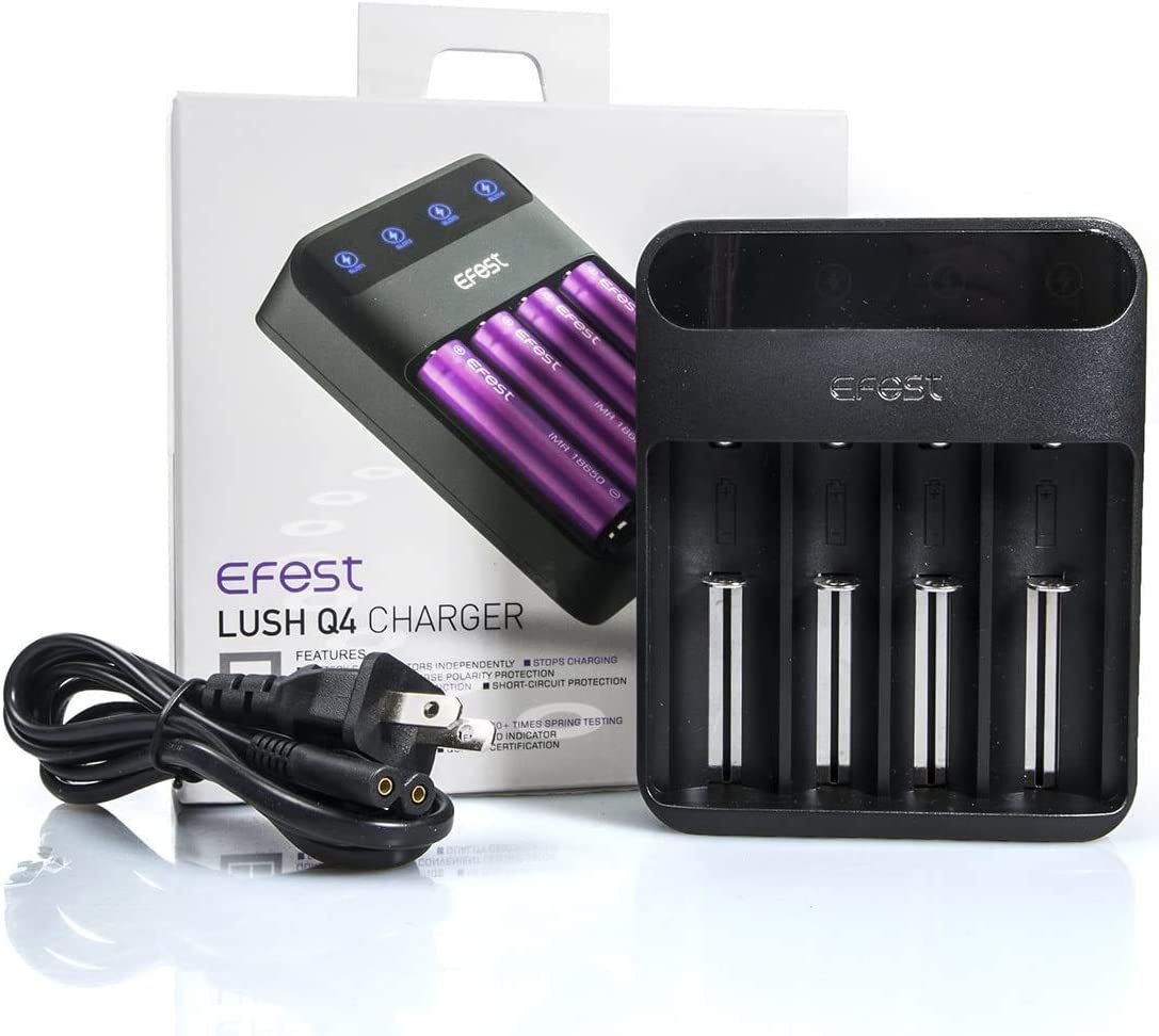 Cargador  Efest LUSH Q4 - Tienda Vapor