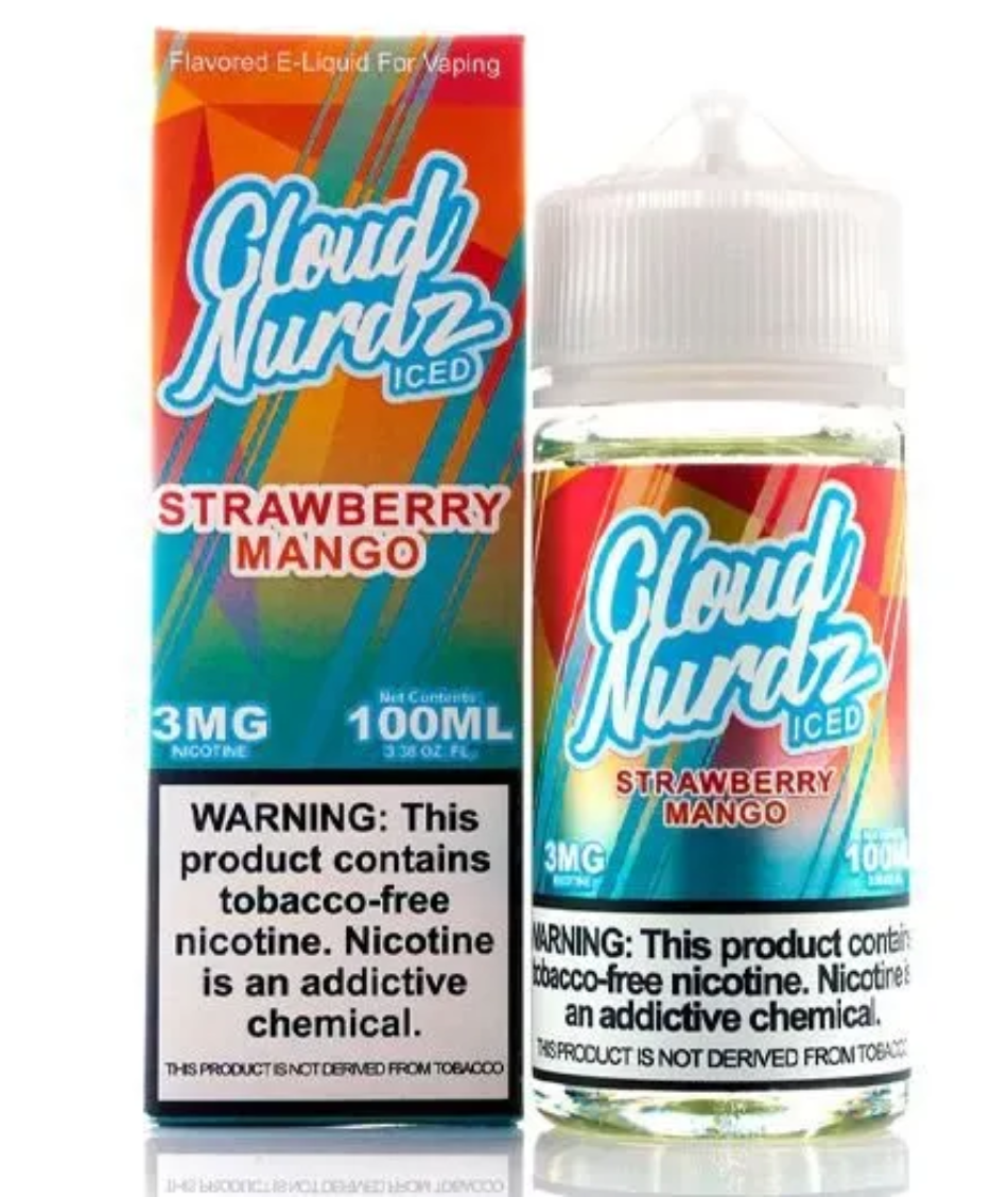 Liquido Cloud Nurdz Iced Strawberry Mango 100ml - Tienda Vapor