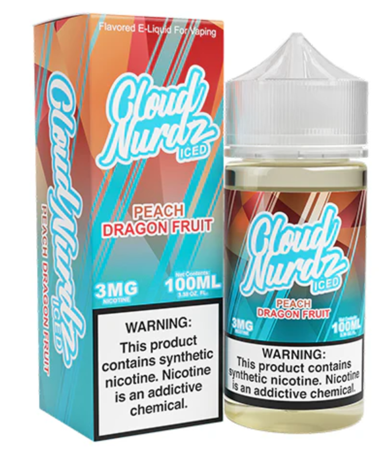 Liquido Cloud Nurdz Iced Peach Dragon Fruit 100ml - Tienda Vapor