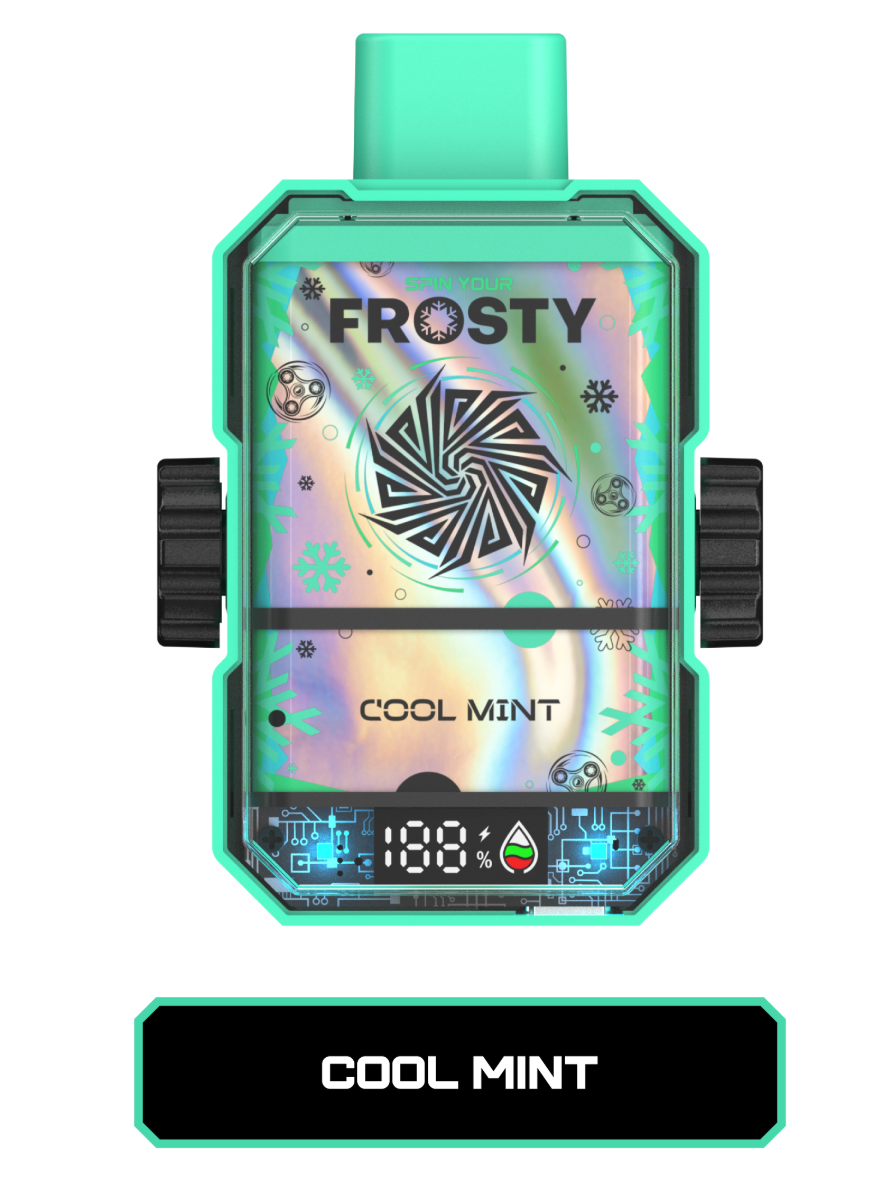 Pod descartable Frosty Spin 12000 puffs Cool Mint - Tienda Vapor