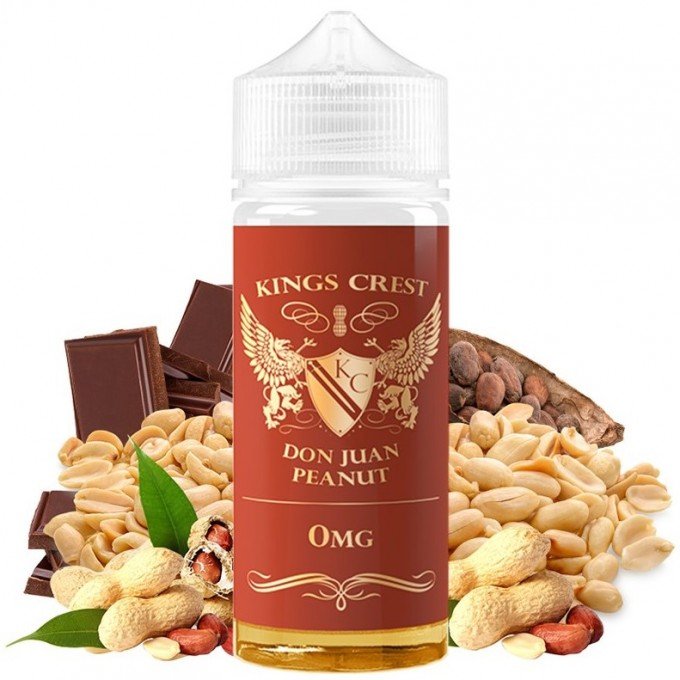 Líquido King's Crest Don Juan Peanut 120ml - Tienda Vapor