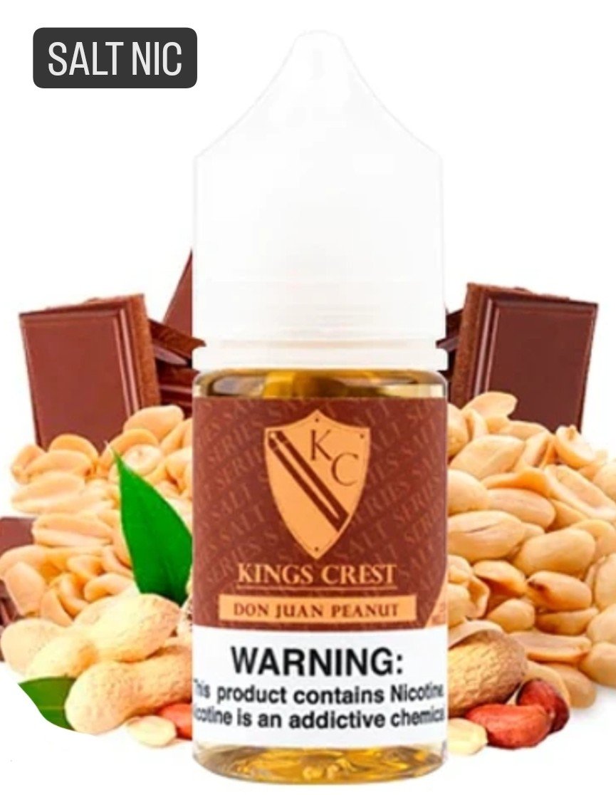 Líquido King´s Crest Don Juan Peanut Salt Nic 30ml - Tienda Vapor