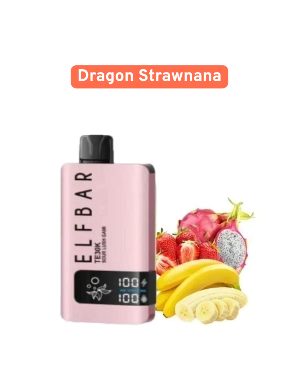 Pod descartable ElfBar TE30000 puffs Dragon Strawnana