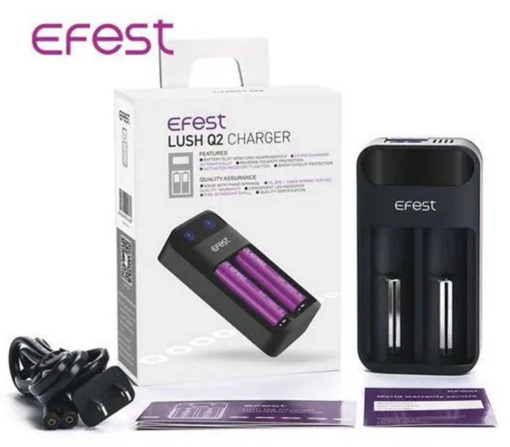 Cargador  Efest LUSH Q2 - Tienda Vapor