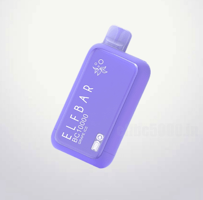 Pod descartable ElfBar Grape Ice BC10000 Puffs - Tienda Vapor