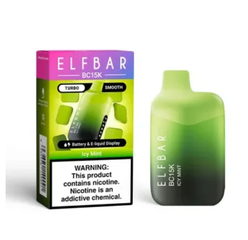 Pod descartalbe Elfbar BC15000 Icy Mint