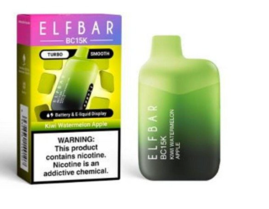 Pod descartalbe Elfbar BC15000 Kiwi Watermelon Apple