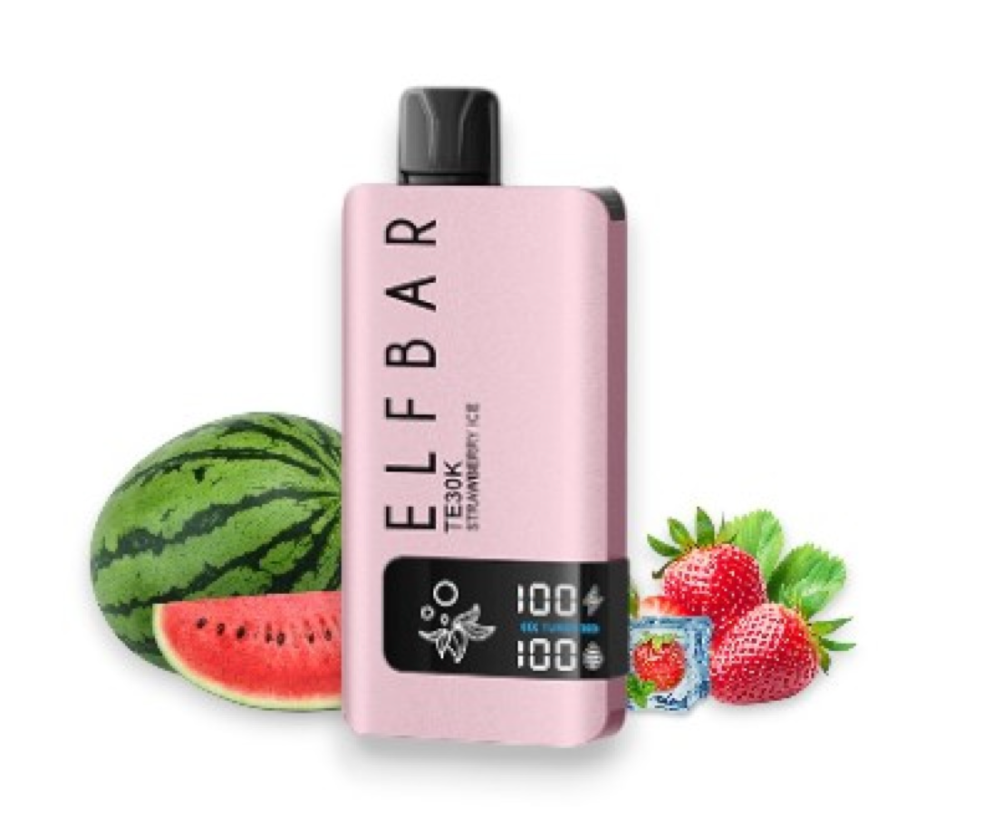Pod descartable ElfBar TE30000 puffs Strawberry Watermelon Ice - Tienda Vapor