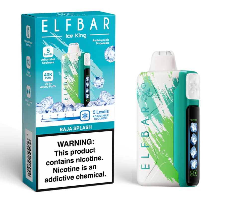 Pod descartable ElfBar King 40000 Puffs Baja Splash - Tienda Vapor