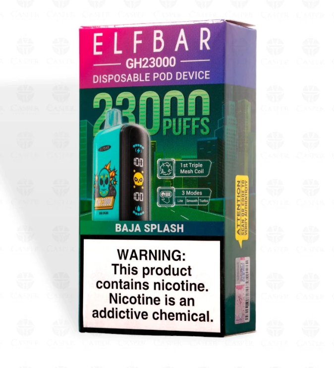 Pod descartable ElfBar Baja Splash GH23000 Puffs - Tienda Vapor
