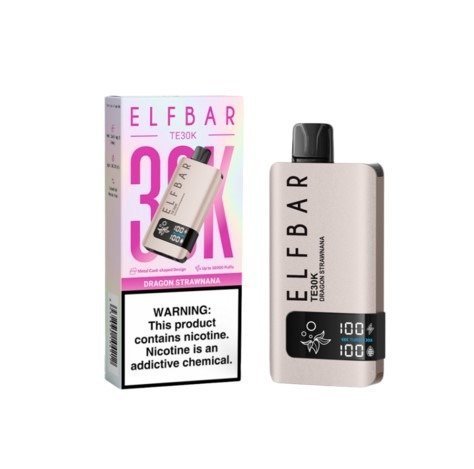 Pod descartable ElfBar TE30000 puffs Dragon Strawnana - Tienda Vapor