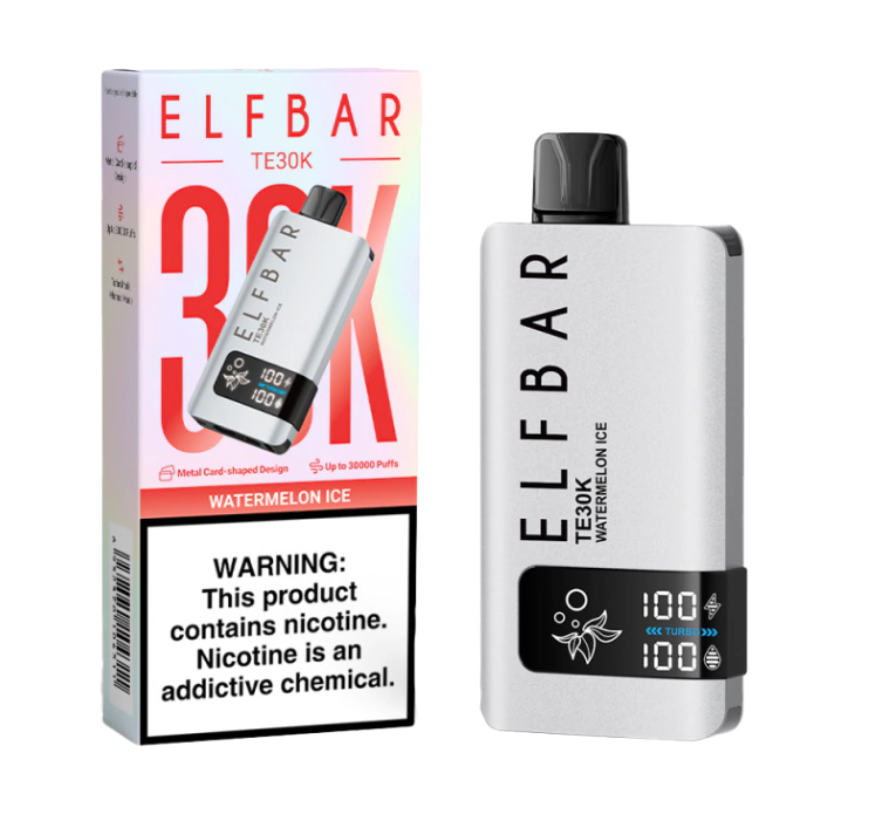 Pod descartable ElfBar TE30000 puffs  Watermelon Ice - Tienda Vapor