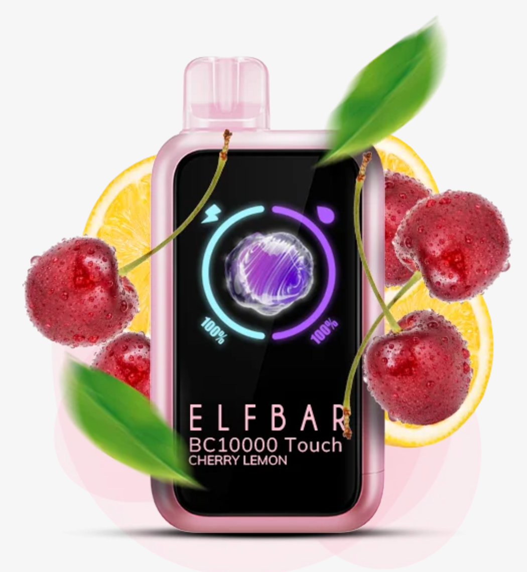 Pod descartable ElfBar BC10000 Touch 14K Cherry Lemon - Tienda Vapor