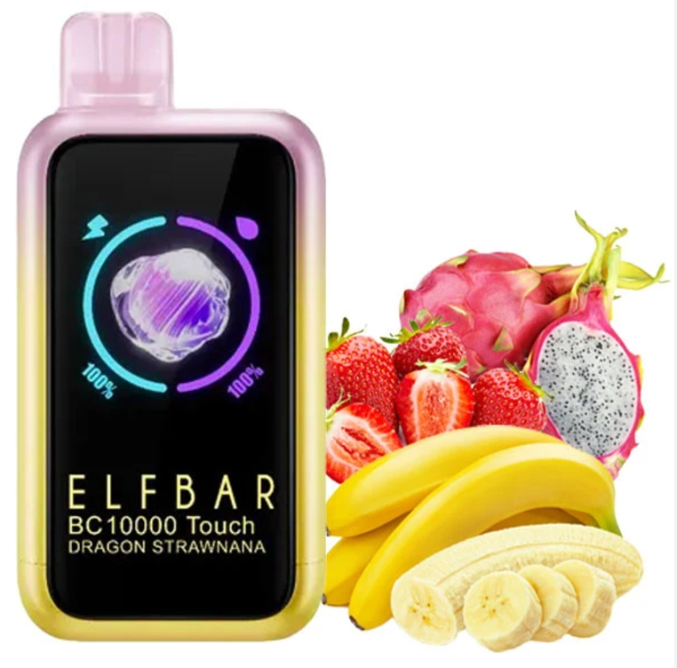 Pod descartable ElfBar BC10000 Touch 14K Dragon Strawnana - Tienda Vapor