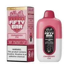 Pod descartable Fifty Bar Cranberry Chi 20000 puffs (origen USA)