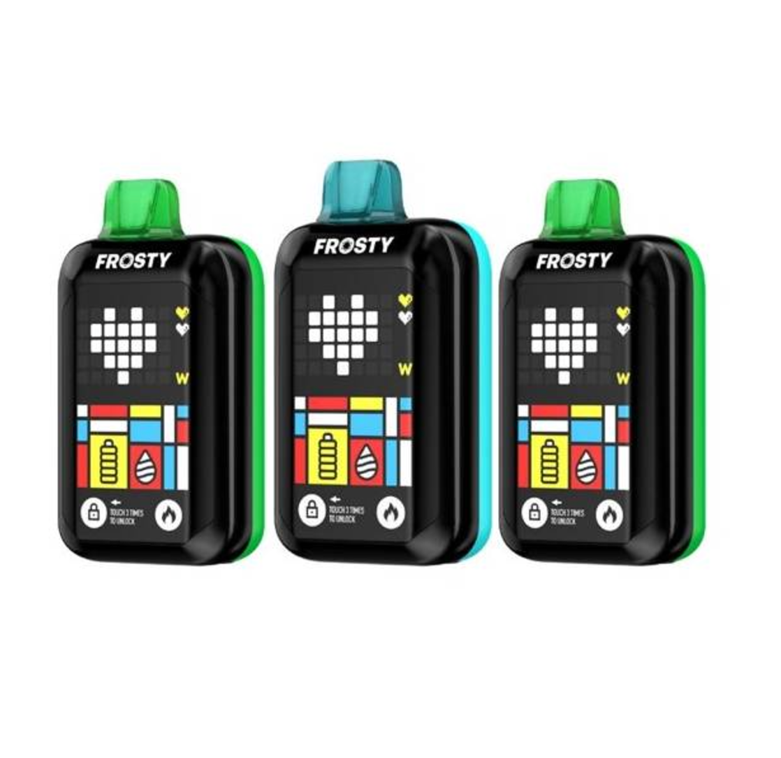 Pod descartable Frosty 25000 puffs Green Apple Ice - Tienda Vapor