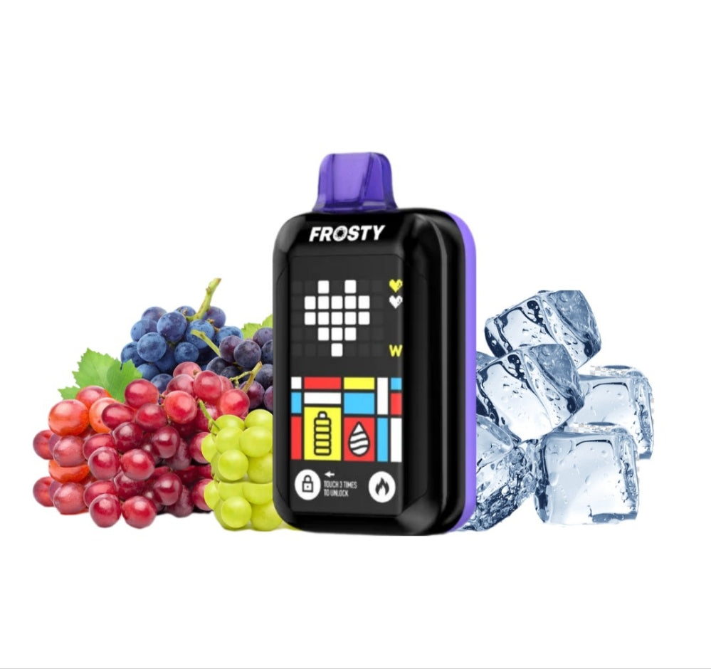 Pod descartable Frosty 25000 puffs Grape Ice