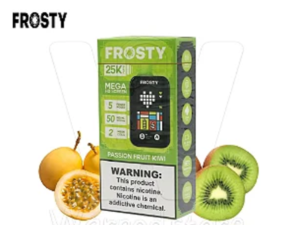 Pod descartable Frosty 25000 puffs Passion Fruit Kiwi - Tienda Vapor