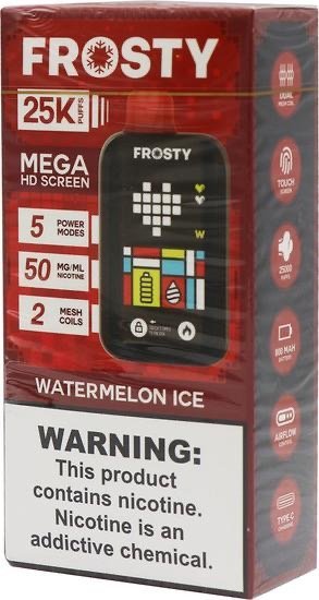 Pod descartable Frosty 25000 puffs Watermelon Ice - Tienda Vapor